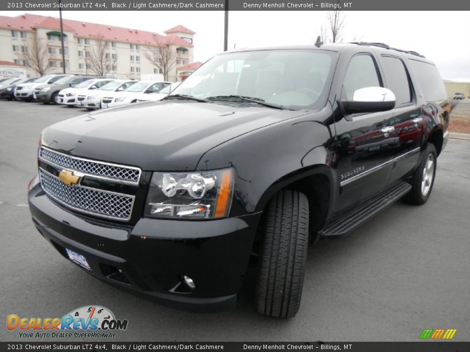 2013 Chevrolet Suburban LTZ 4x4 Black / Light Cashmere/Dark Cashmere Photo #10