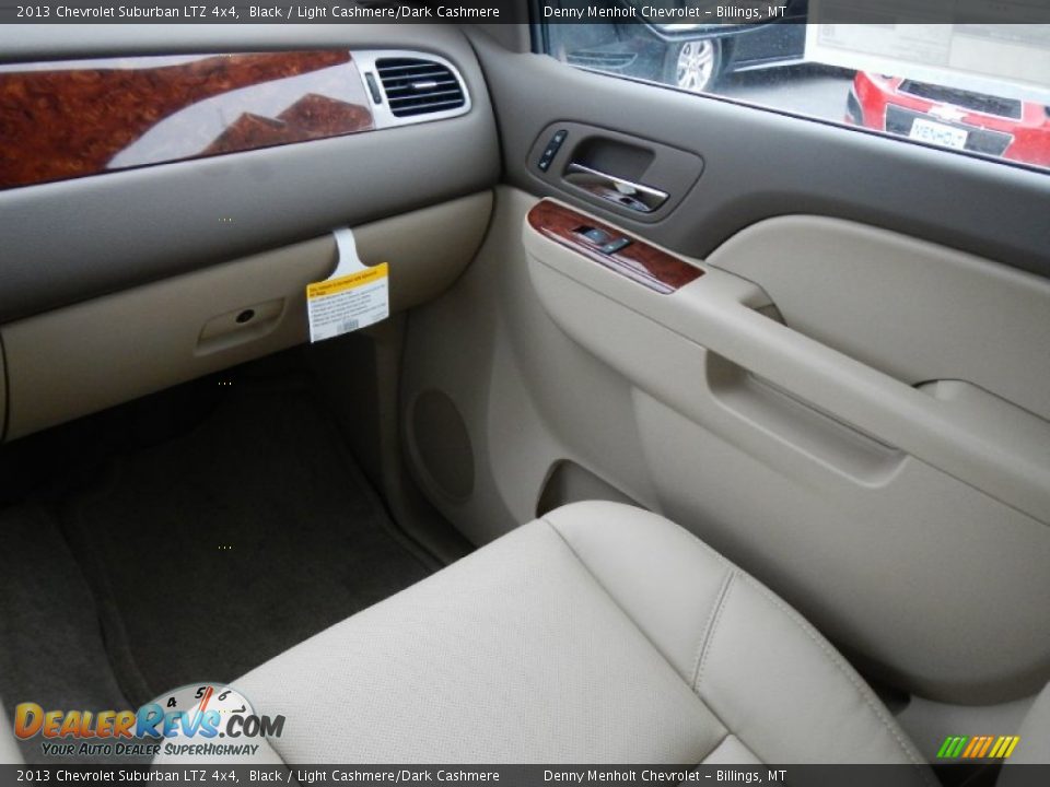 2013 Chevrolet Suburban LTZ 4x4 Black / Light Cashmere/Dark Cashmere Photo #14
