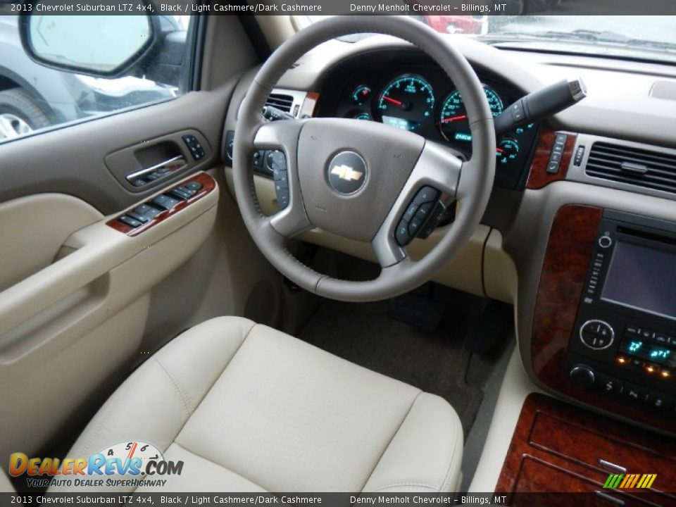 2013 Chevrolet Suburban LTZ 4x4 Black / Light Cashmere/Dark Cashmere Photo #16
