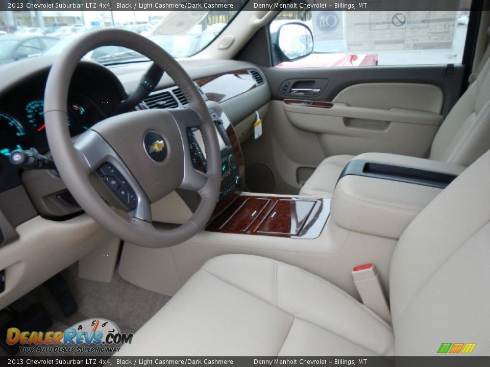 2013 Chevrolet Suburban LTZ 4x4 Black / Light Cashmere/Dark Cashmere Photo #19