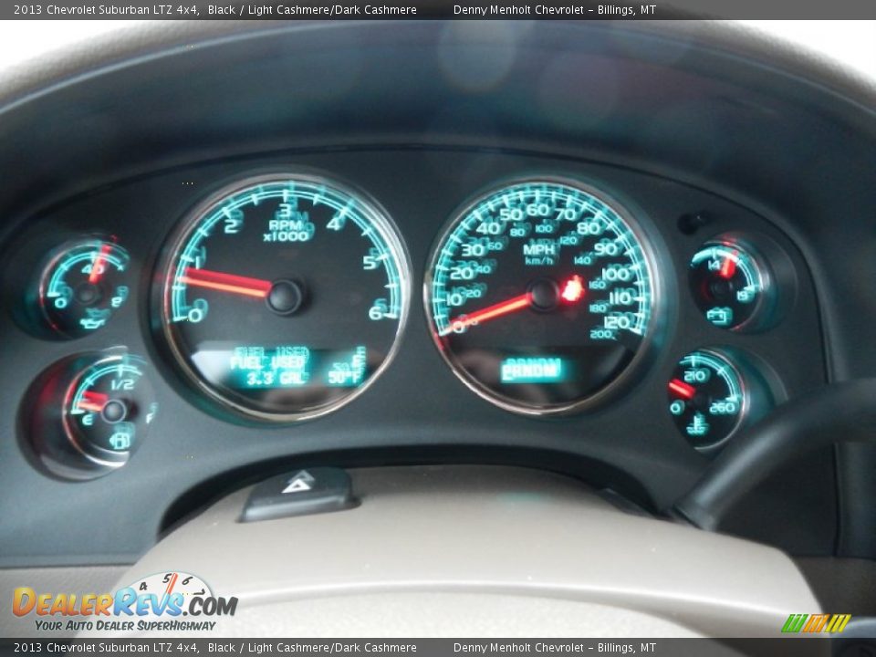 2013 Chevrolet Suburban LTZ 4x4 Black / Light Cashmere/Dark Cashmere Photo #26