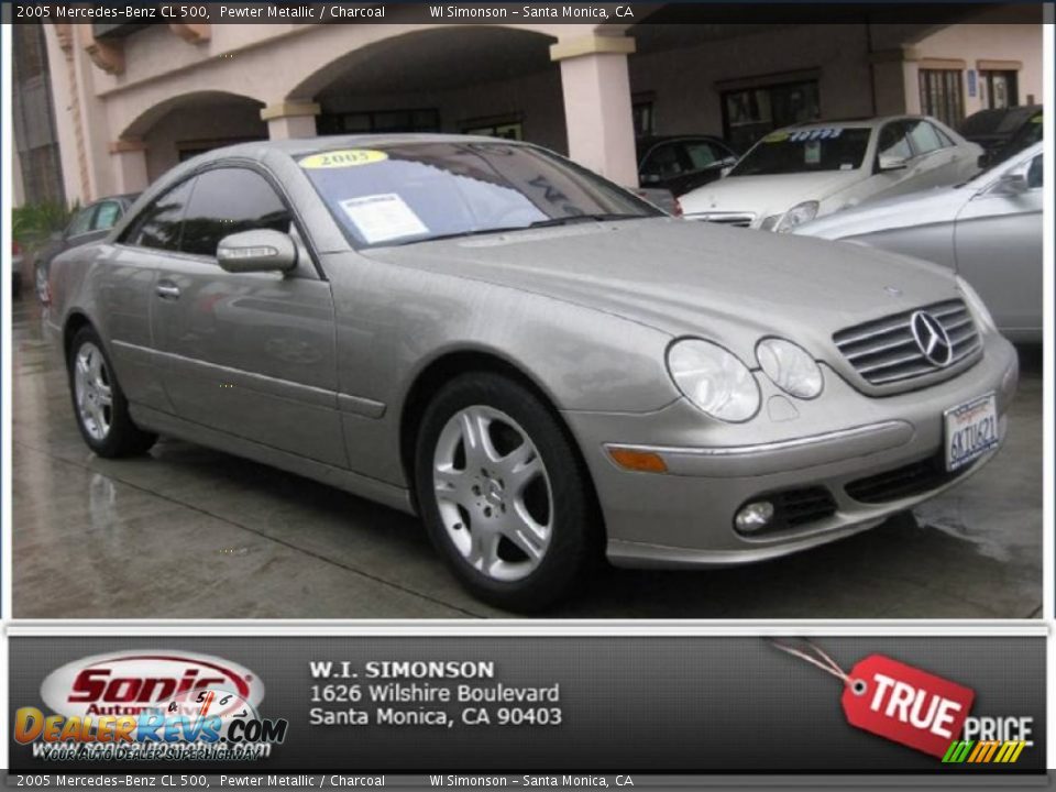 2005 Mercedes-Benz CL 500 Pewter Metallic / Charcoal Photo #1