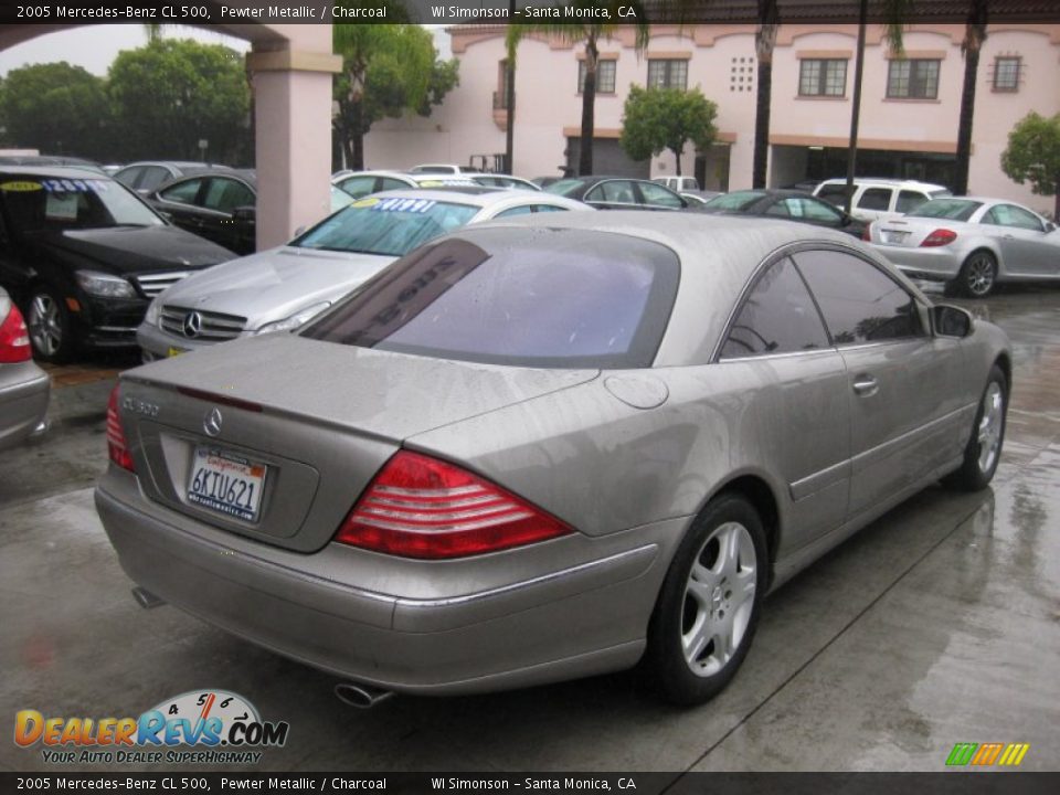 2005 Mercedes-Benz CL 500 Pewter Metallic / Charcoal Photo #2