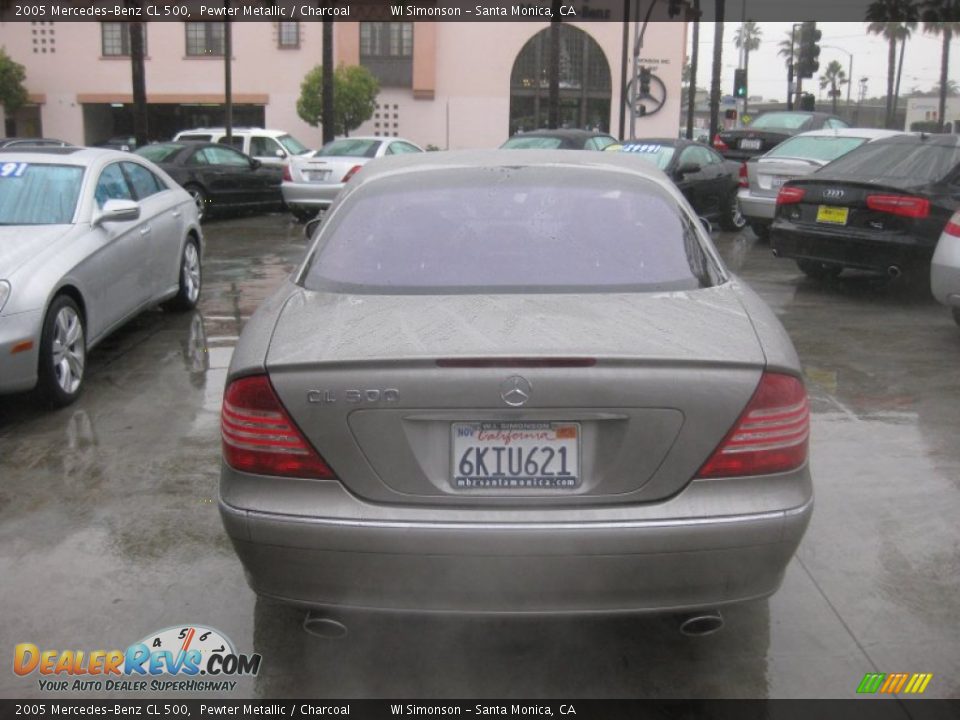 2005 Mercedes-Benz CL 500 Pewter Metallic / Charcoal Photo #3