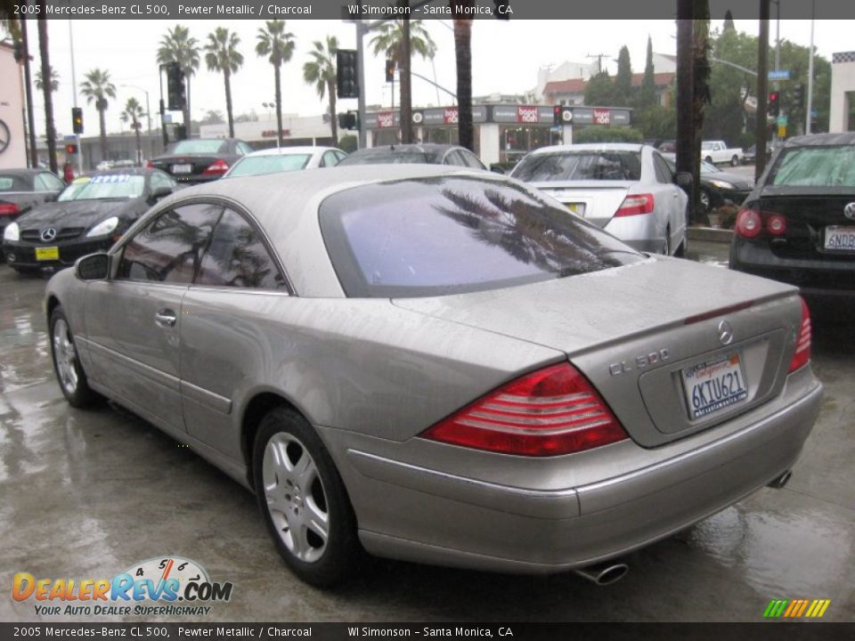 2005 Mercedes-Benz CL 500 Pewter Metallic / Charcoal Photo #4