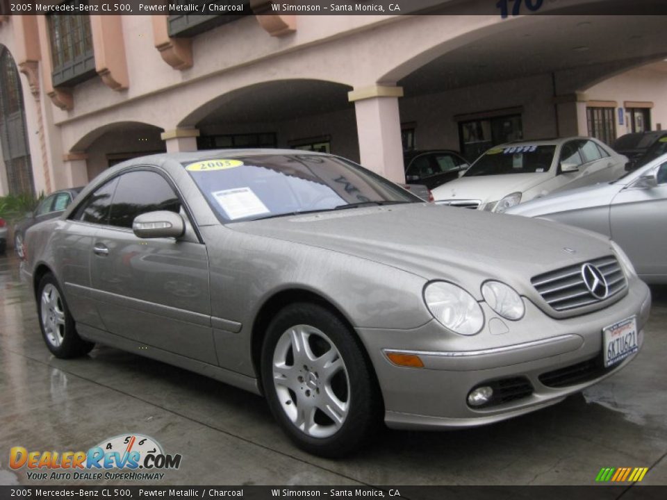 2005 Mercedes-Benz CL 500 Pewter Metallic / Charcoal Photo #24