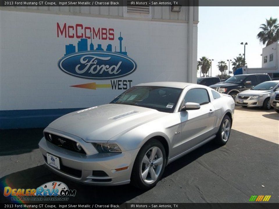 2013 Ford Mustang GT Coupe Ingot Silver Metallic / Charcoal Black Photo #2