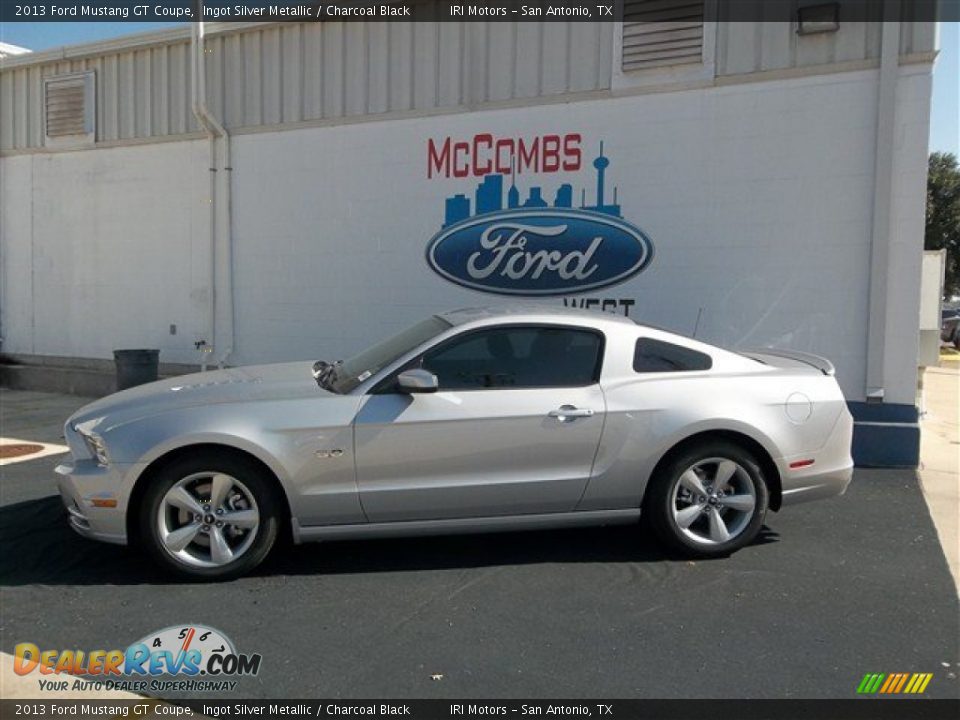 2013 Ford Mustang GT Coupe Ingot Silver Metallic / Charcoal Black Photo #3