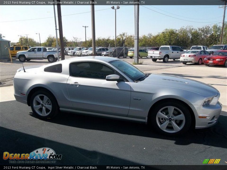 2013 Ford Mustang GT Coupe Ingot Silver Metallic / Charcoal Black Photo #7
