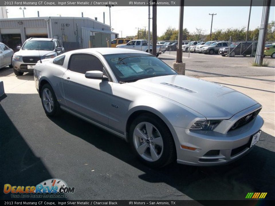 2013 Ford Mustang GT Coupe Ingot Silver Metallic / Charcoal Black Photo #8