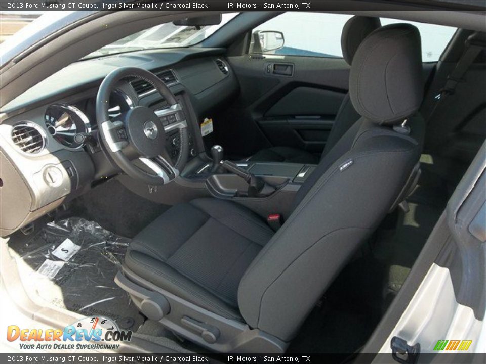 2013 Ford Mustang GT Coupe Ingot Silver Metallic / Charcoal Black Photo #11