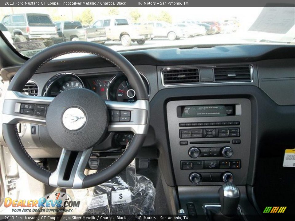 2013 Ford Mustang GT Coupe Ingot Silver Metallic / Charcoal Black Photo #13