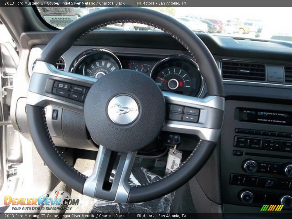 2013 Ford Mustang GT Coupe Ingot Silver Metallic / Charcoal Black Photo #14