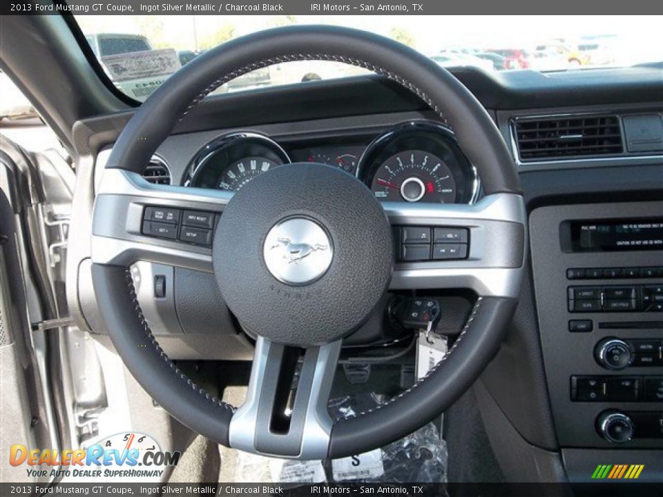 2013 Ford Mustang GT Coupe Ingot Silver Metallic / Charcoal Black Photo #15