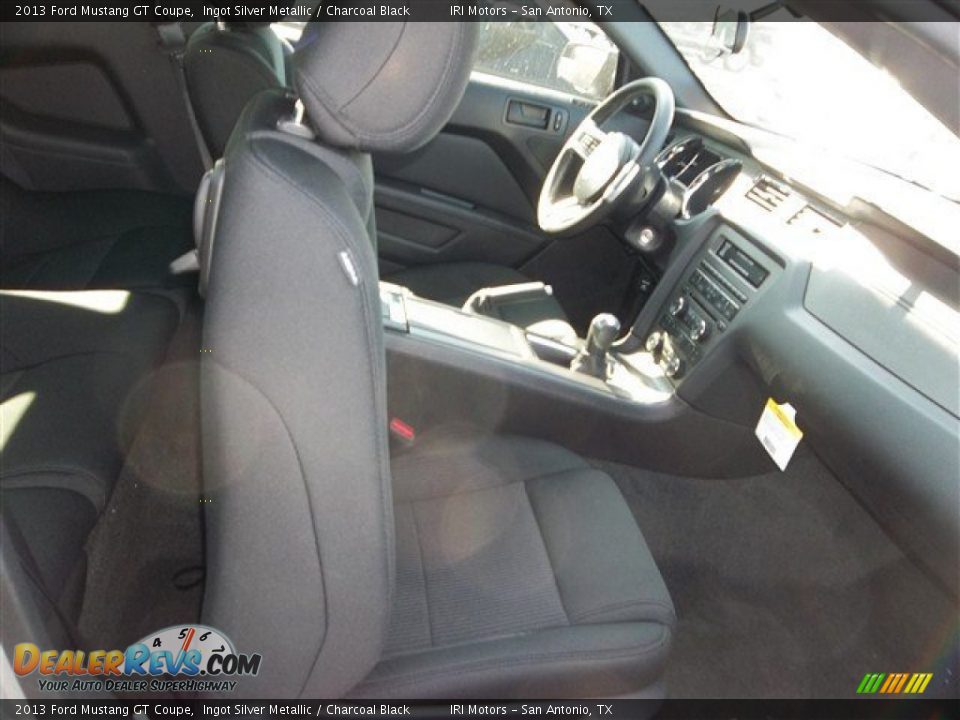 2013 Ford Mustang GT Coupe Ingot Silver Metallic / Charcoal Black Photo #18