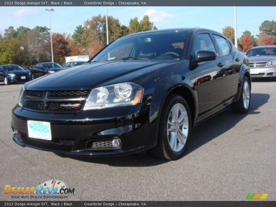 2013 Dodge Avenger SXT Black / Black Photo #1