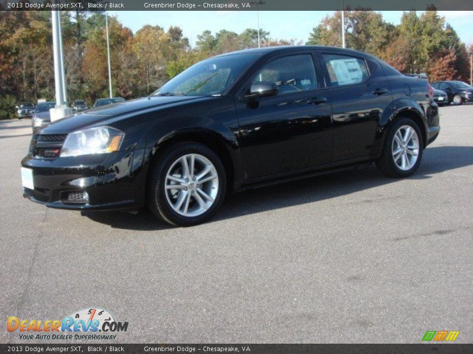2013 Dodge Avenger SXT Black / Black Photo #2