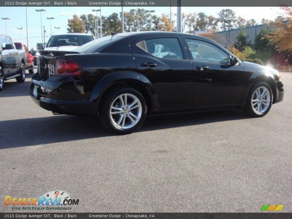 2013 Dodge Avenger SXT Black / Black Photo #4