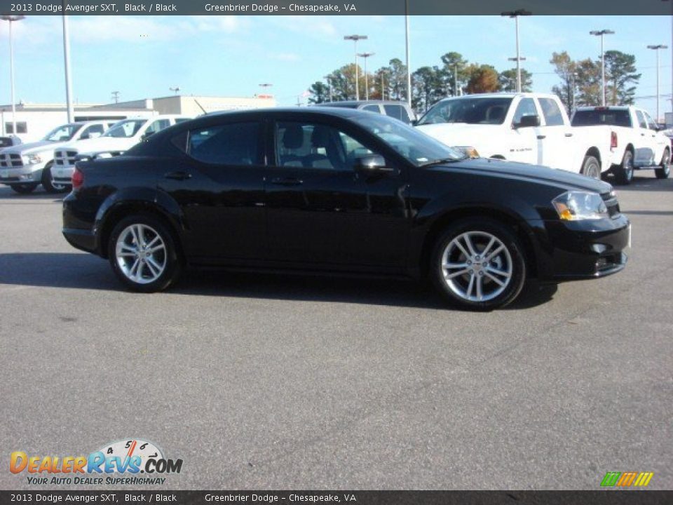 2013 Dodge Avenger SXT Black / Black Photo #5
