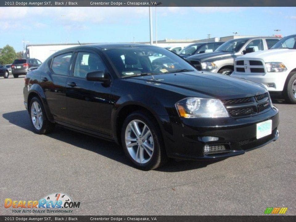 2013 Dodge Avenger SXT Black / Black Photo #6