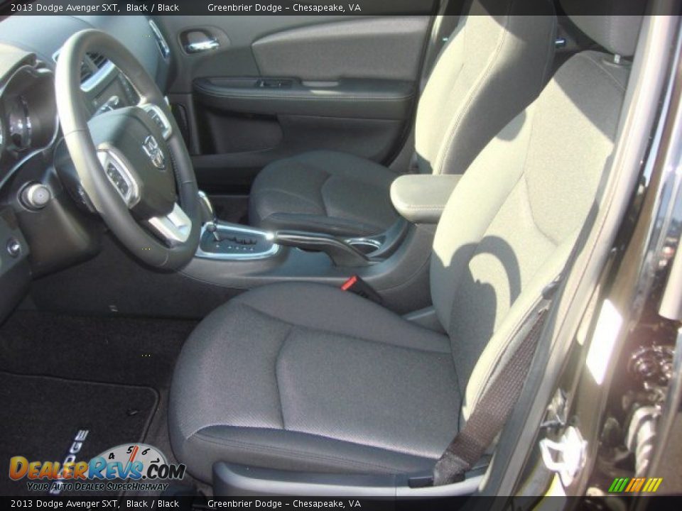 2013 Dodge Avenger SXT Black / Black Photo #8