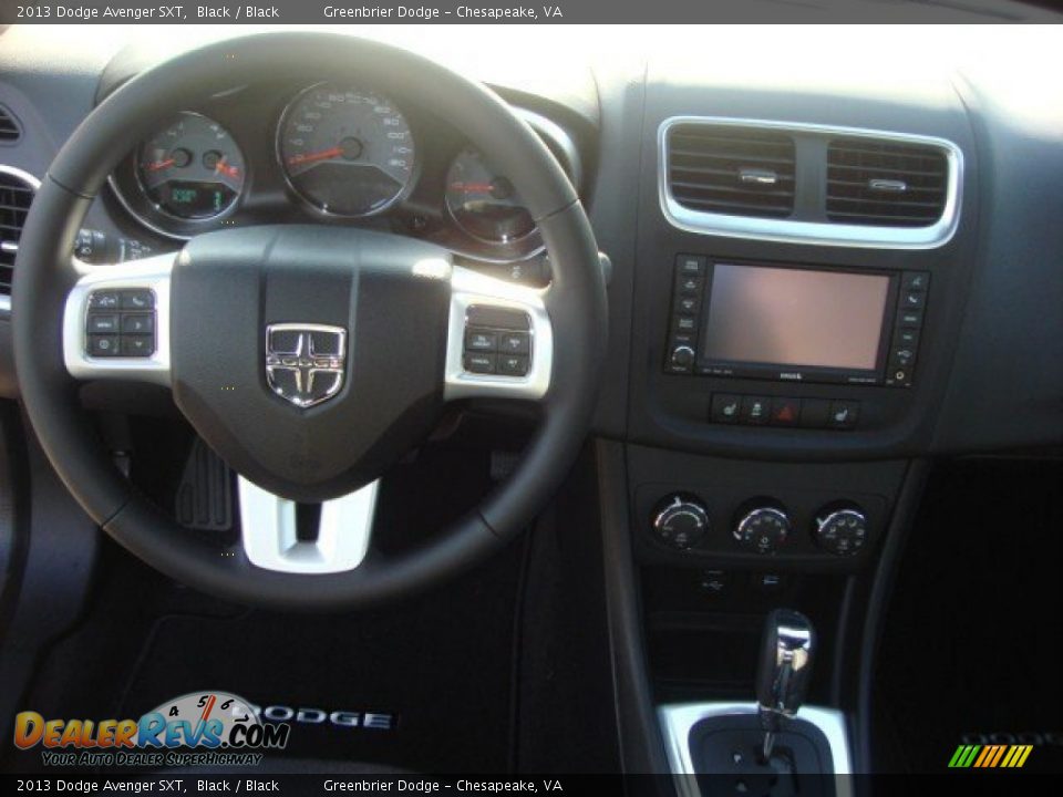 2013 Dodge Avenger SXT Black / Black Photo #10