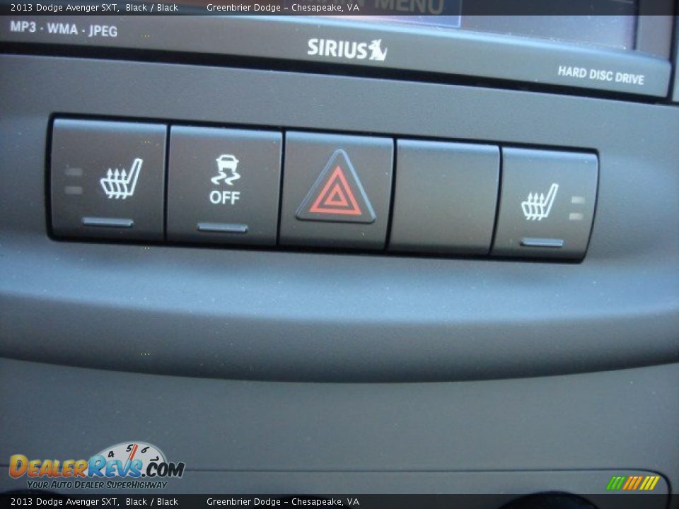 2013 Dodge Avenger SXT Black / Black Photo #12