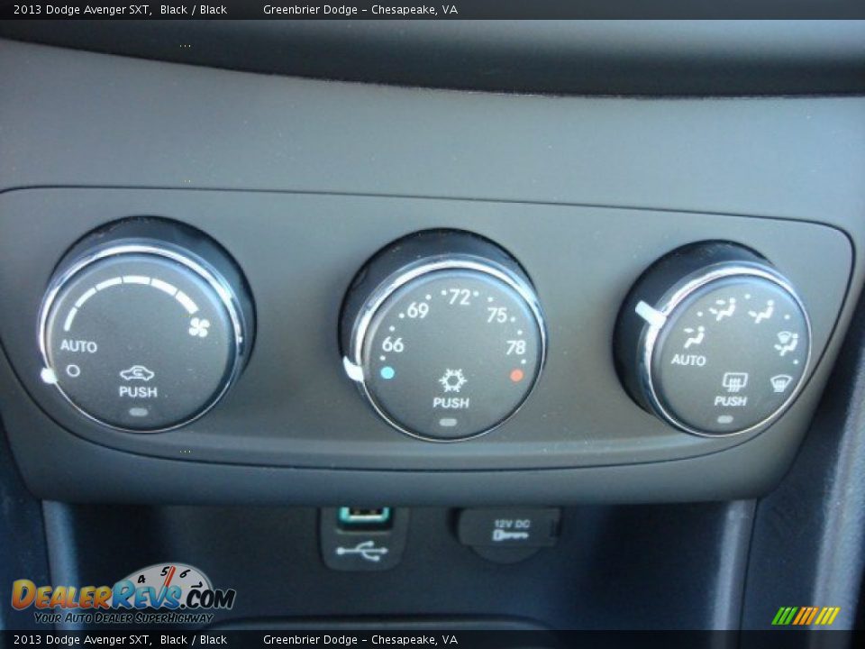 2013 Dodge Avenger SXT Black / Black Photo #14