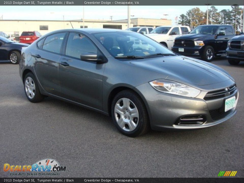 2013 Dodge Dart SE Tungsten Metallic / Black Photo #7