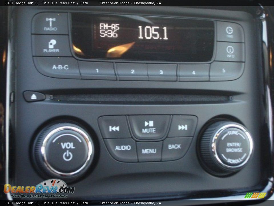 2013 Dodge Dart SE True Blue Pearl Coat / Black Photo #10