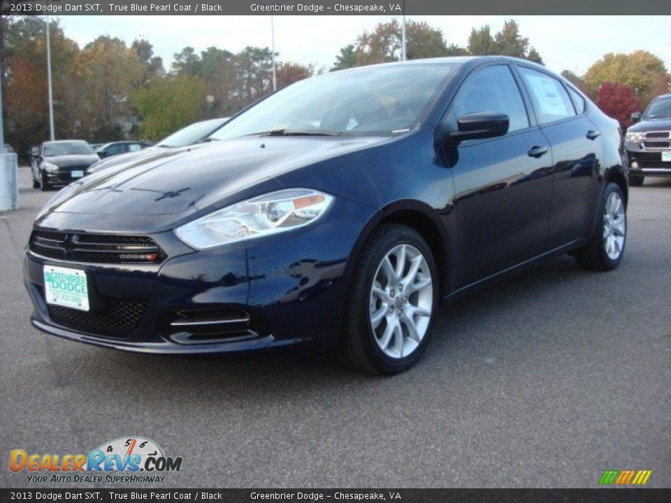 2013 Dodge Dart SXT True Blue Pearl Coat / Black Photo #1