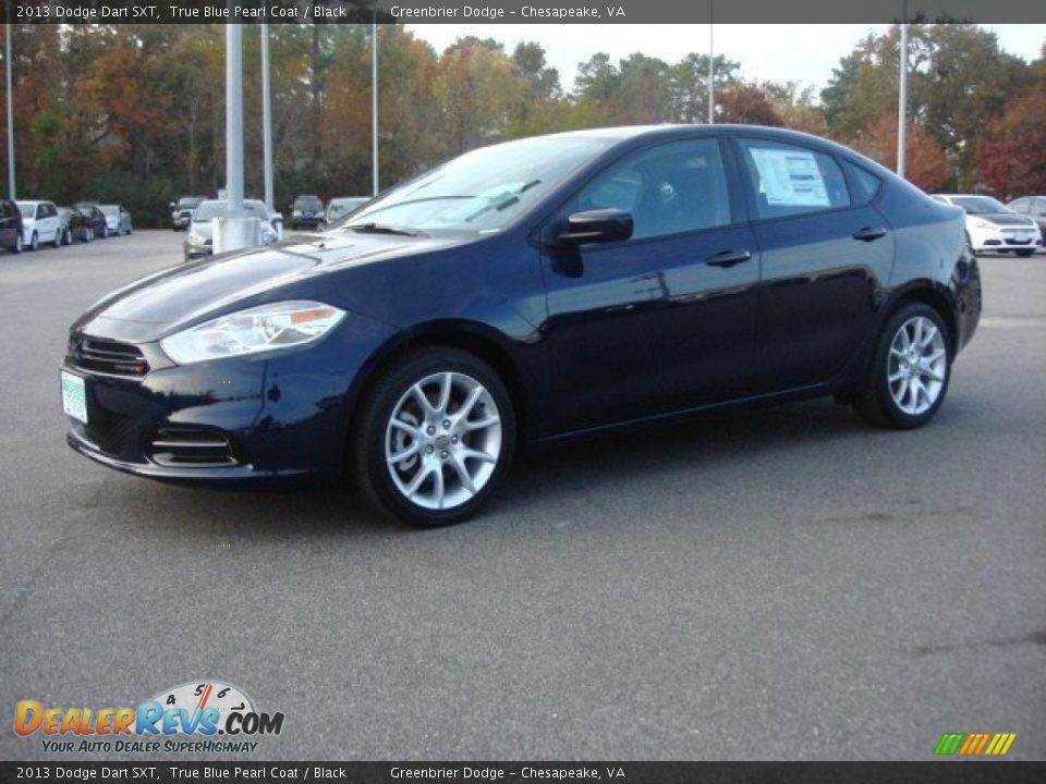 2013 Dodge Dart SXT True Blue Pearl Coat / Black Photo #2