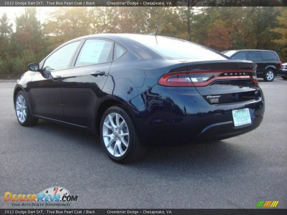 2013 Dodge Dart SXT True Blue Pearl Coat / Black Photo #4