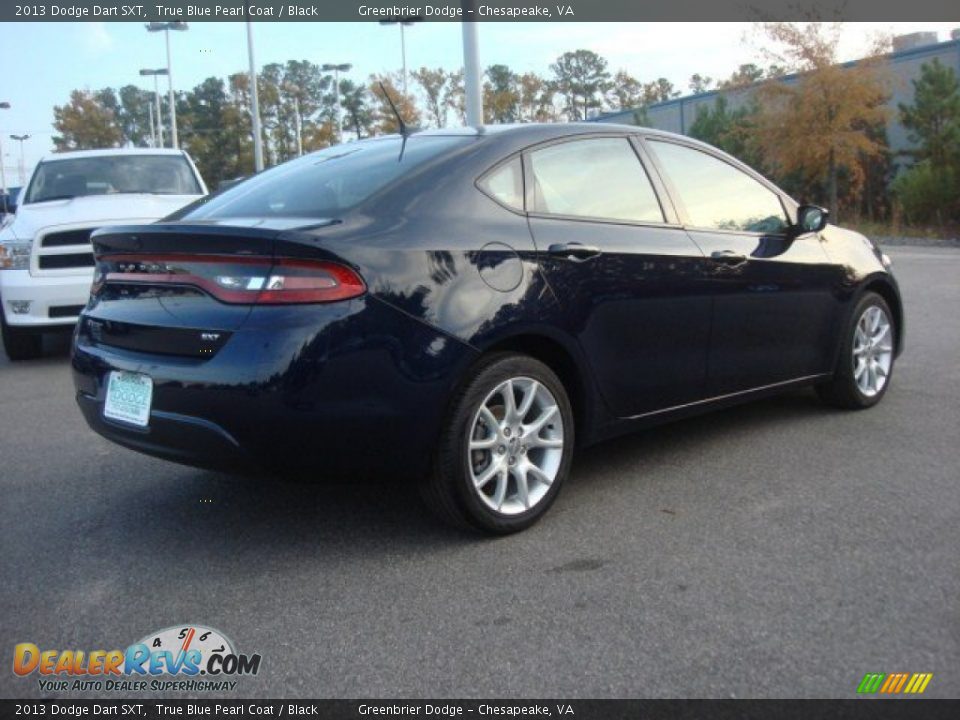 2013 Dodge Dart SXT True Blue Pearl Coat / Black Photo #5