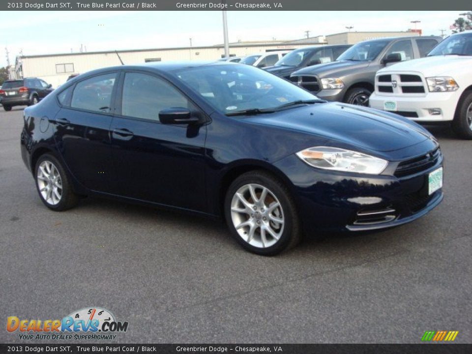 2013 Dodge Dart SXT True Blue Pearl Coat / Black Photo #6