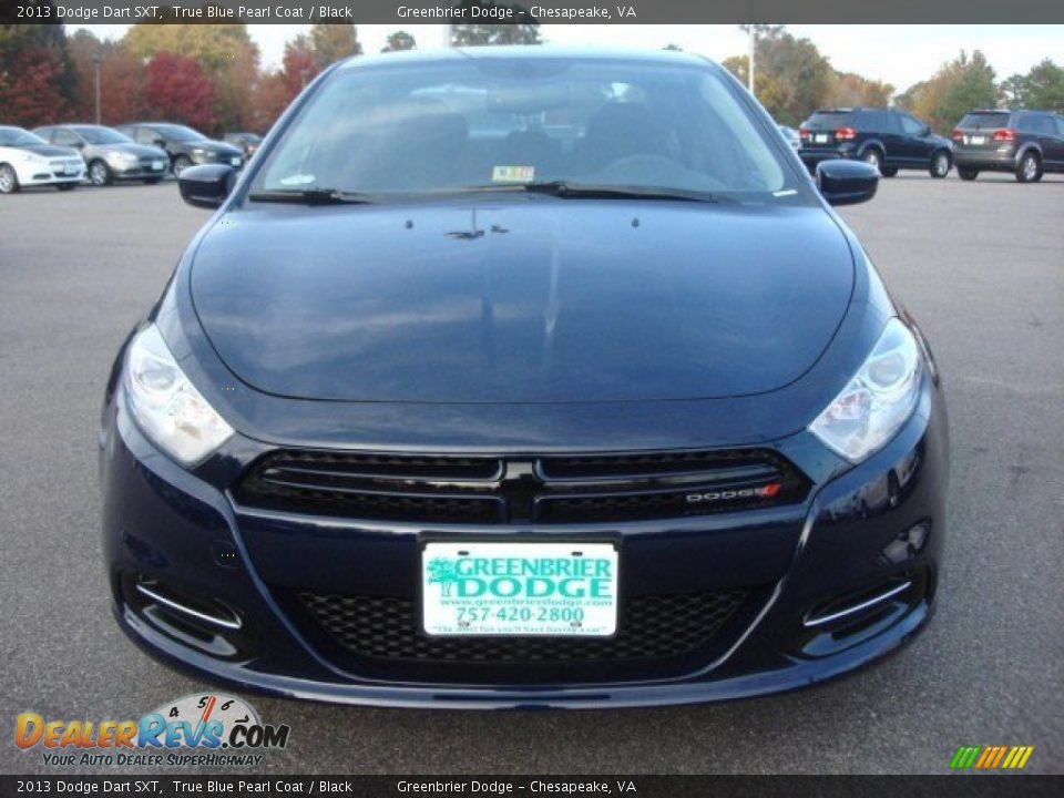2013 Dodge Dart SXT True Blue Pearl Coat / Black Photo #8