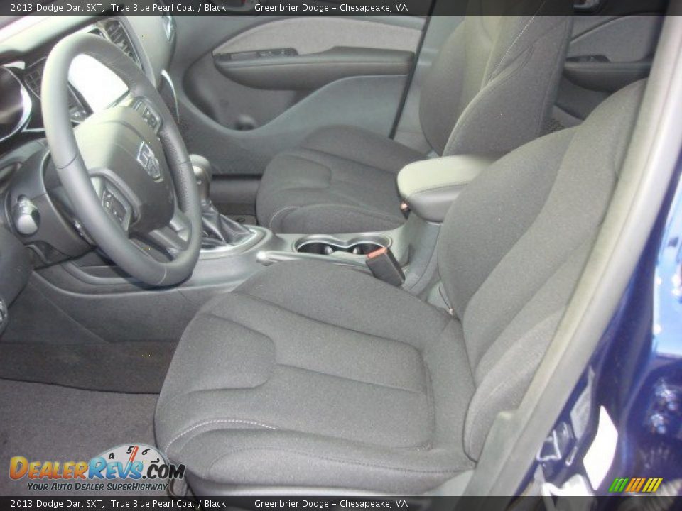 2013 Dodge Dart SXT True Blue Pearl Coat / Black Photo #9