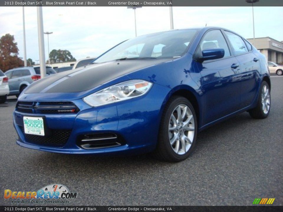 2013 Dodge Dart SXT Blue Streak Pearl Coat / Black Photo #1