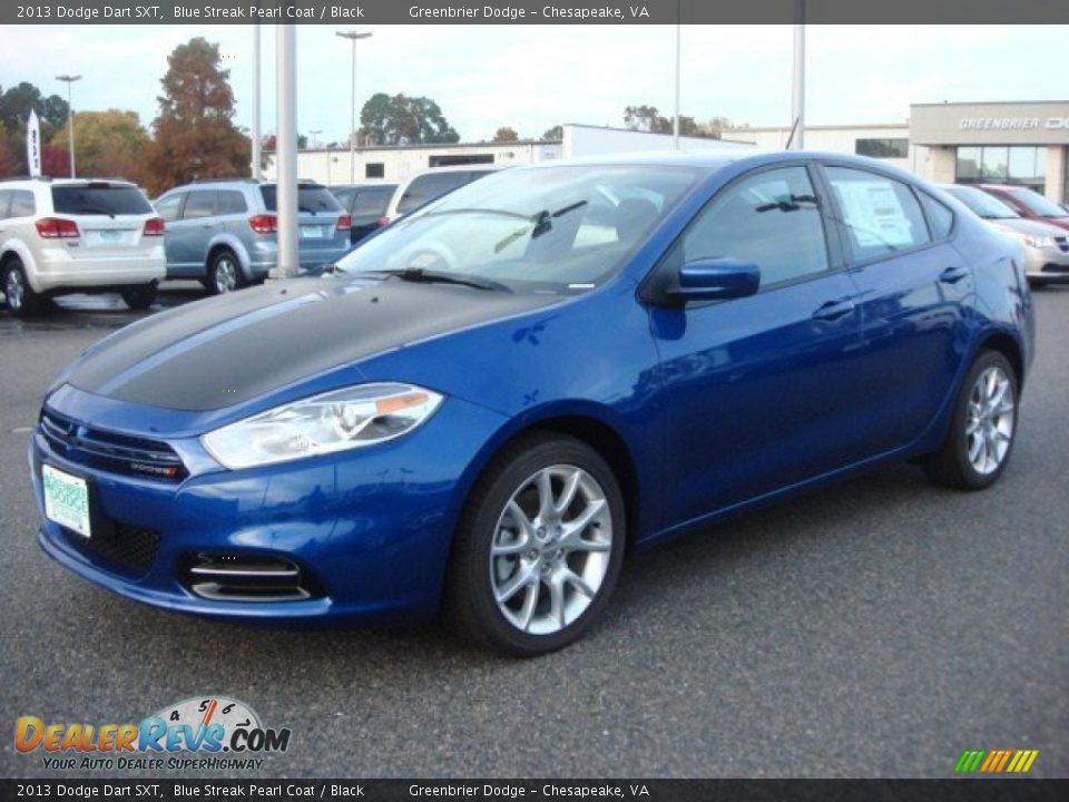 2013 Dodge Dart SXT Blue Streak Pearl Coat / Black Photo #2
