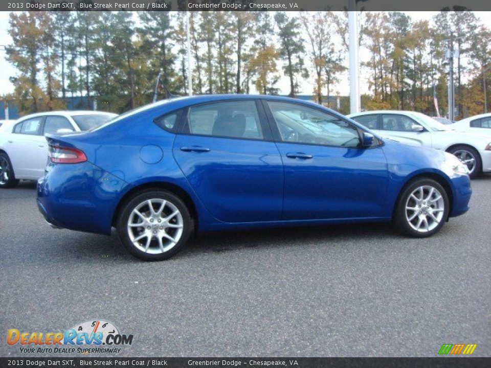 2013 Dodge Dart SXT Blue Streak Pearl Coat / Black Photo #5