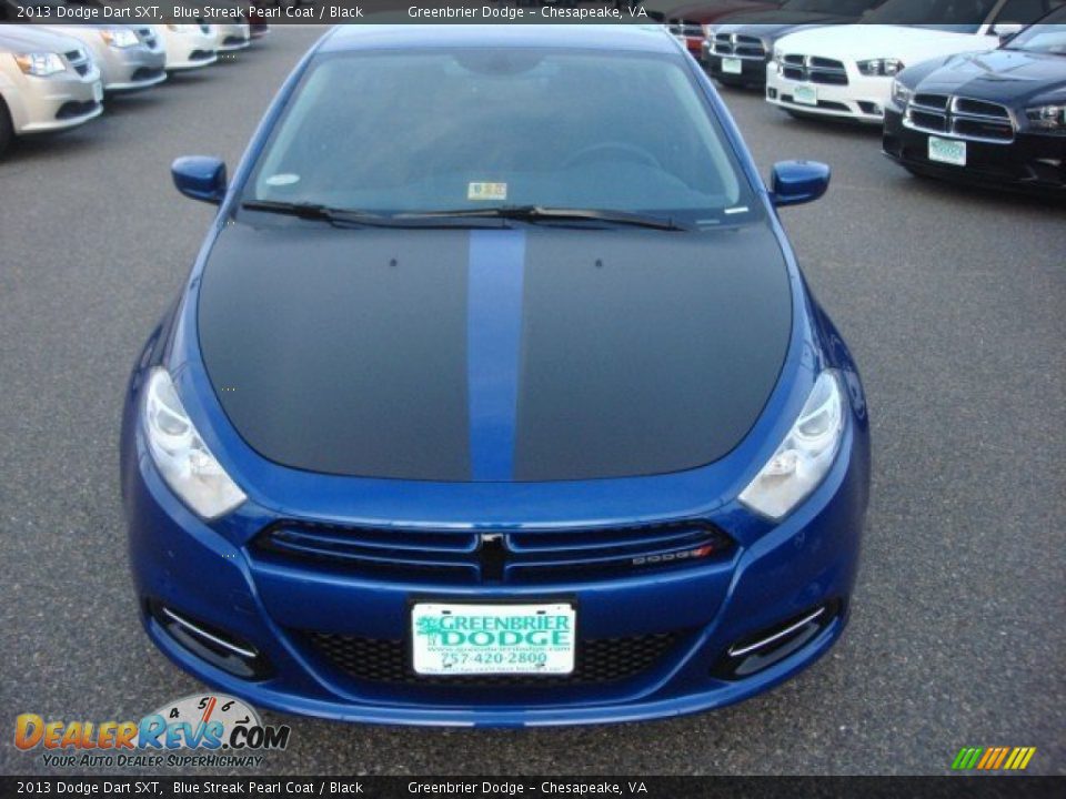 2013 Dodge Dart SXT Blue Streak Pearl Coat / Black Photo #8