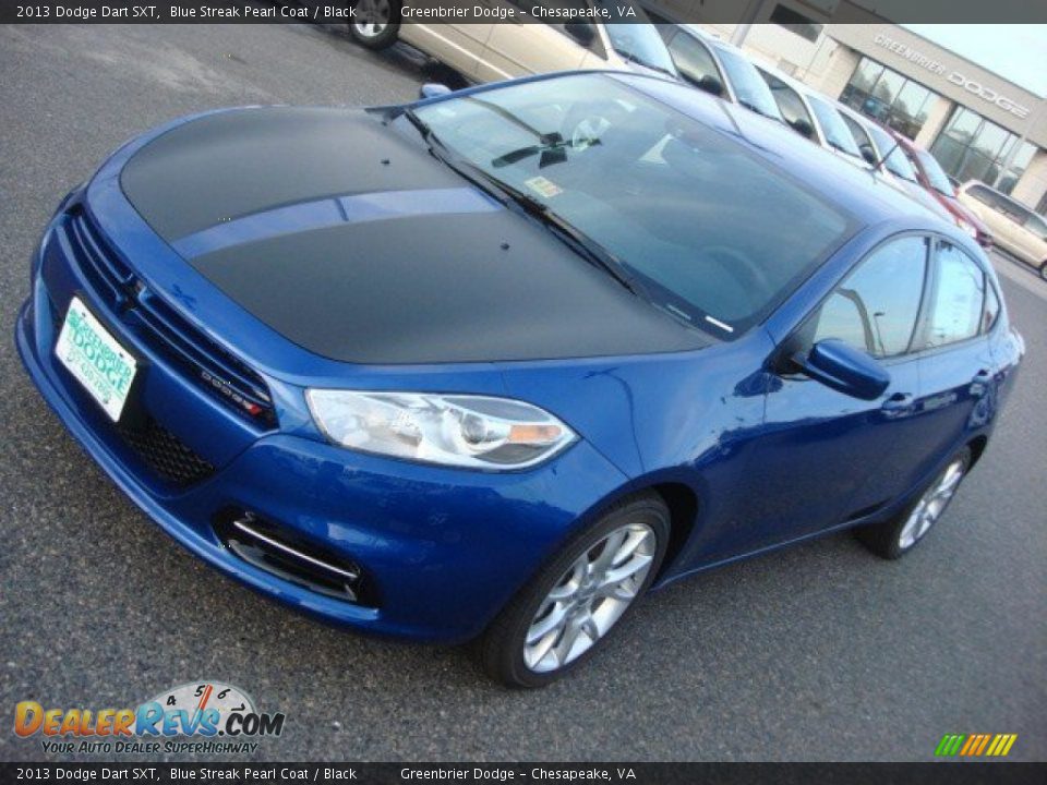 2013 Dodge Dart SXT Blue Streak Pearl Coat / Black Photo #9