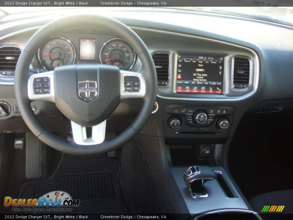 2013 Dodge Charger SXT Bright White / Black Photo #8