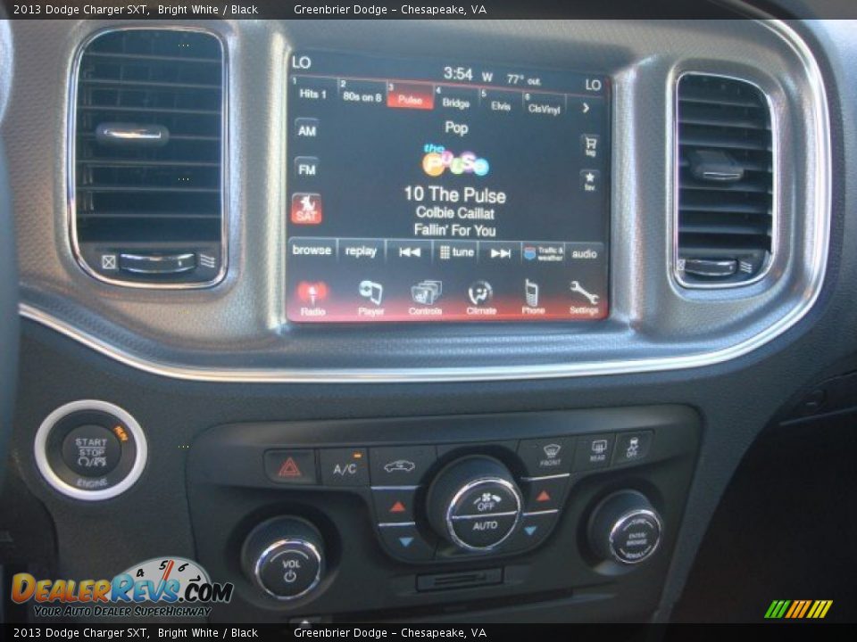2013 Dodge Charger SXT Bright White / Black Photo #10