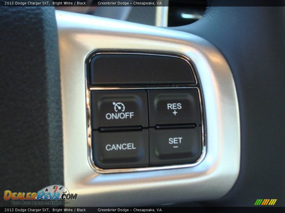 2013 Dodge Charger SXT Bright White / Black Photo #14