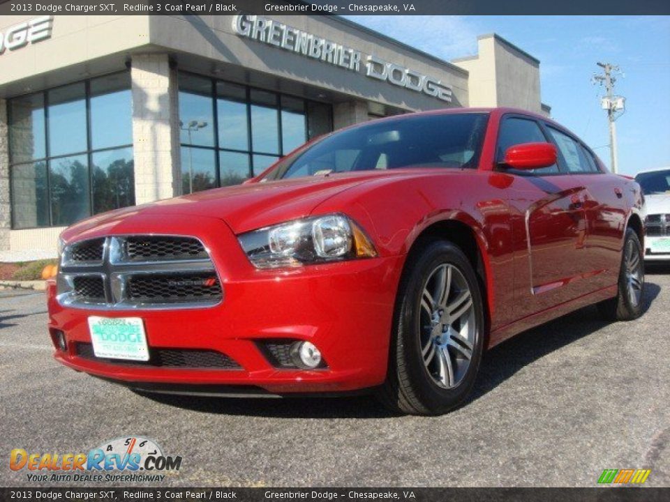 2013 Dodge Charger SXT Redline 3 Coat Pearl / Black Photo #1