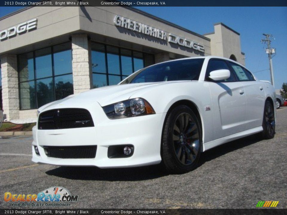 2013 Dodge Charger SRT8 Bright White / Black Photo #1