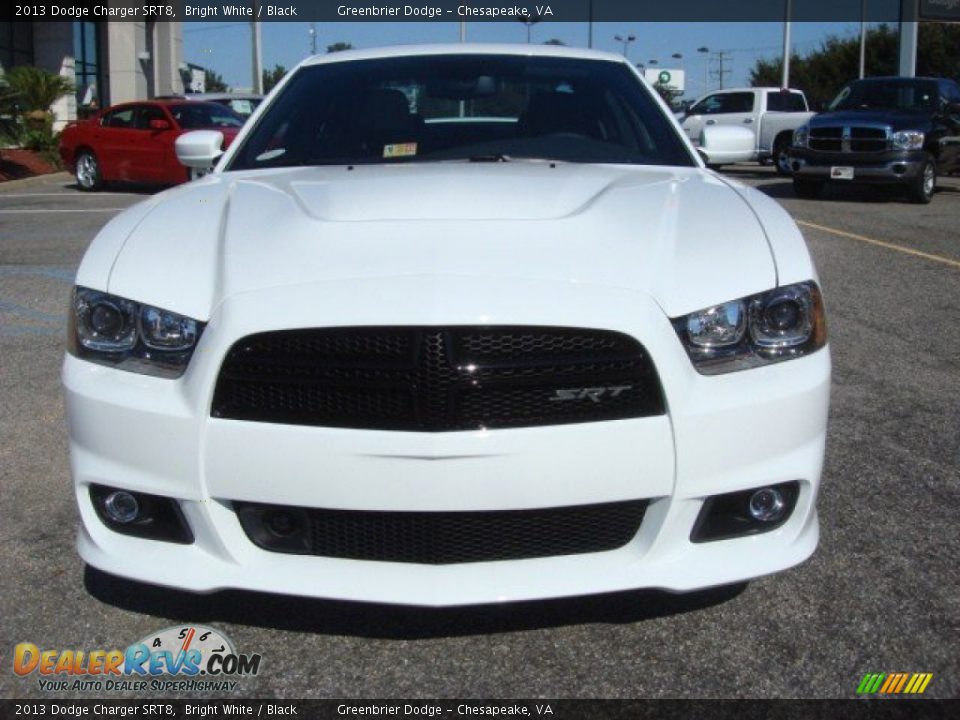 2013 Dodge Charger SRT8 Bright White / Black Photo #7