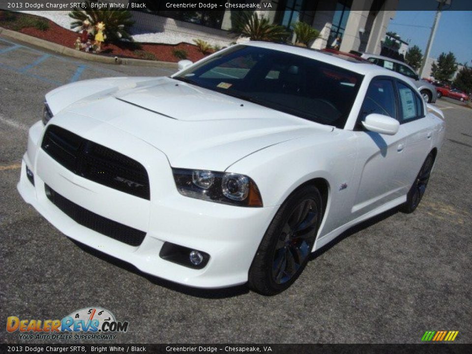 2013 Dodge Charger SRT8 Bright White / Black Photo #8