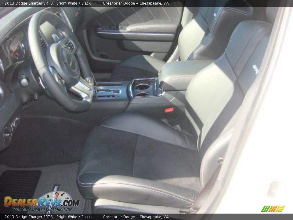 2013 Dodge Charger SRT8 Bright White / Black Photo #9